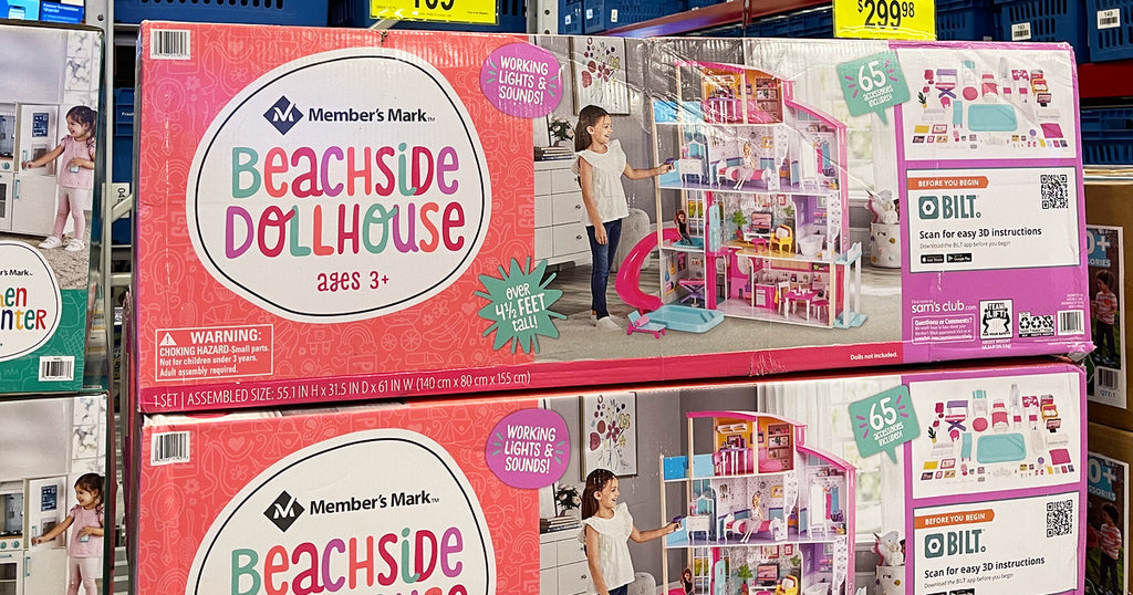 Up to $70 Off Member’s Mark Playsets | HUGE Dollhouse w/ 65 Accessories Only $79.91 on SamsClub.com (Reg. $150)