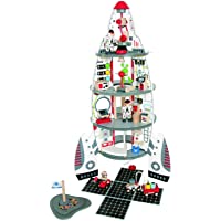 37-Piece Hape Multi Level 4 Tier Wooden Spaceship Kids Activity Play Set only $89.99
