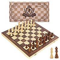 Hnoerin 15" Magnetic Wooden Chess Set only $24.90