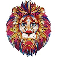 Select PINMAMY 109-Pieces Wooden Jigsaw Puzzles Unique Animal Shaped only $11.39