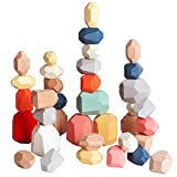 36 PCs Wooden Sorting Stacking Rocks $16