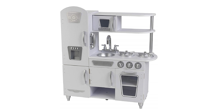 KidKraft Vintage Wooden Play Kitchen with Pretend Ice Maker and Play Phone – Just $90.08!