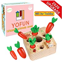 Yofun Montessori Carrot Harvest Wooden Matching Puzzle Toy only $19.99