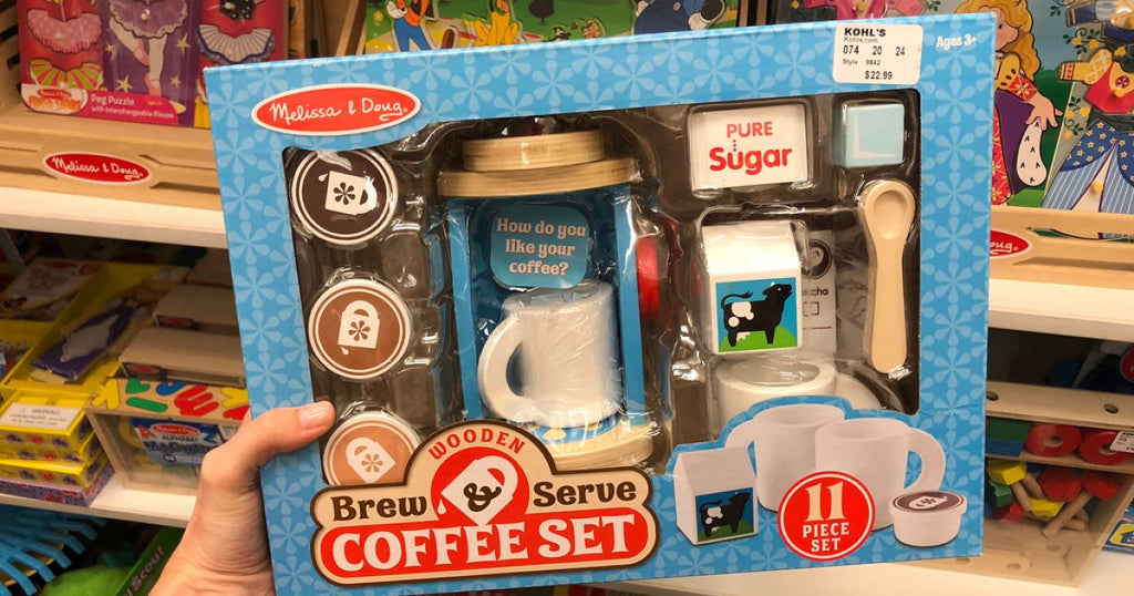Melissa & Doug 11-Piece Wooden Coffee Set Only $12.91 on Amazon or Target.com (Regularly $24)