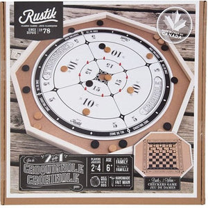 Rustik Crokinole 2 Games in 1