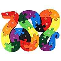 Koogel lovestown Alphabet Jigsaw Puzzle Blocks Animal Wooden Puzzle only $6.99