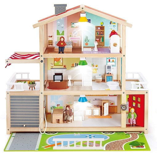 Hape Doll Family Wooden Mansion with Accessories – $99.99 (reg. $199.99), best price!