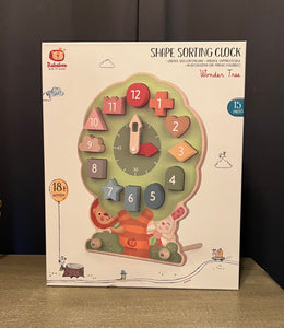 Enjoy Teaching Telling Time with Bababoo and Friends Wonder Tree Shape Sorting Clock