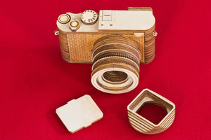 New wooden Leica Q2 camera 1:1 replica model now available for sale on Etsy