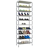 ferren Hot New 10 Tiers Easy Assembled Shoe Rack only $23.99