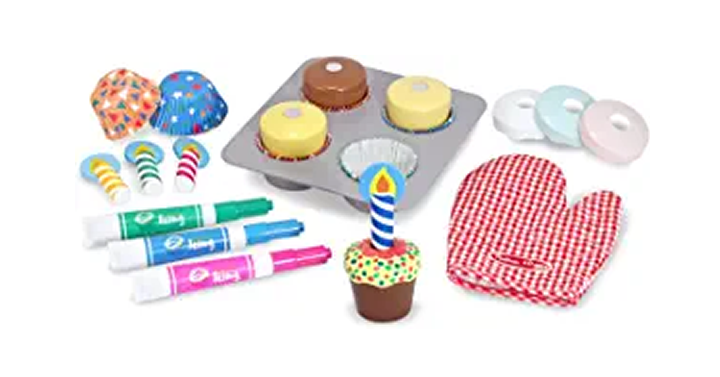 Melissa & Doug Bake and Decorate Wooden Cupcake Play Food Set – Just $14.49!