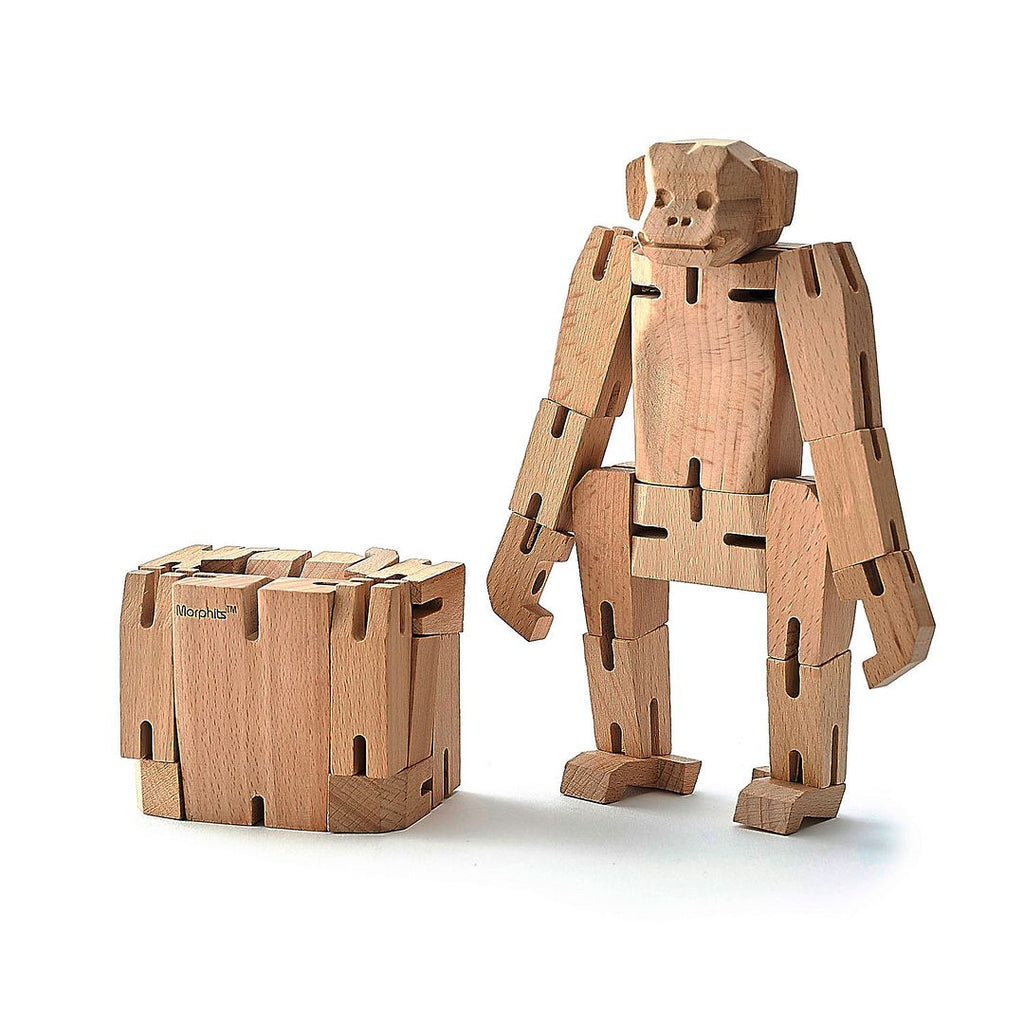 Morphits Toy presents their MONKEY wooden art puzzle figure!
