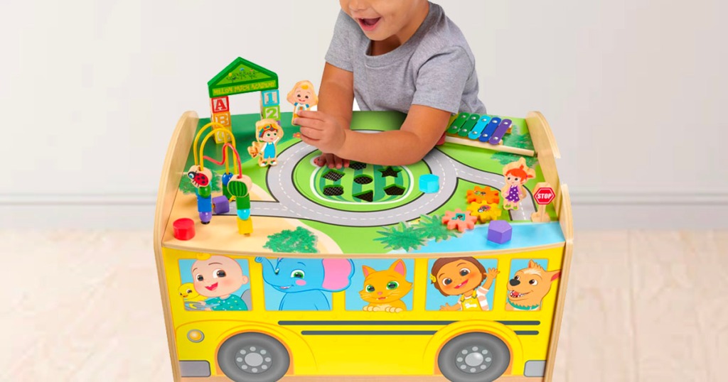 CoComelon Wooden Bus Activity Table Just $60 Shipped (Regularly $125)