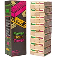 Power Hour Tower 48 Hilarious Wooden Blocks Adult Party Game only $20.99