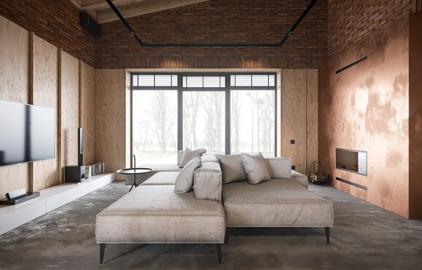 Copper Infused Industrial Style Home