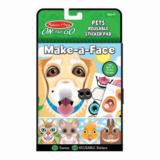 Pets Make a Face Reusable Sticker Set