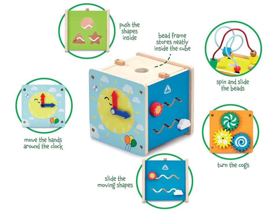Early Development Mini Wooden Activity Cube Just $7.35 (Reg $14.99)!