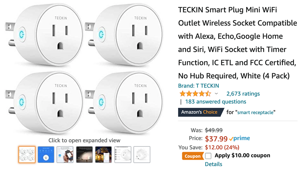 Amazon Canada Deals: Save 44% on Mini WiFi Outlet Wireless Socket + 28% 0n Mini Projector + More Offers