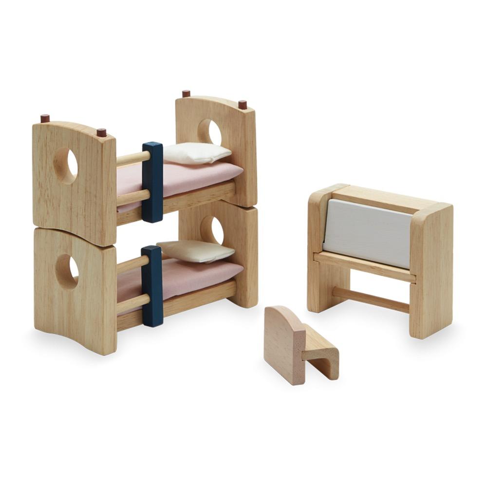 Plan Toys Dolls House Furniture - Children’s Room