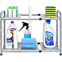 SimpleHouseware Under Sink 2 Tier Expandable Shelf Organizer Rack only $24.97