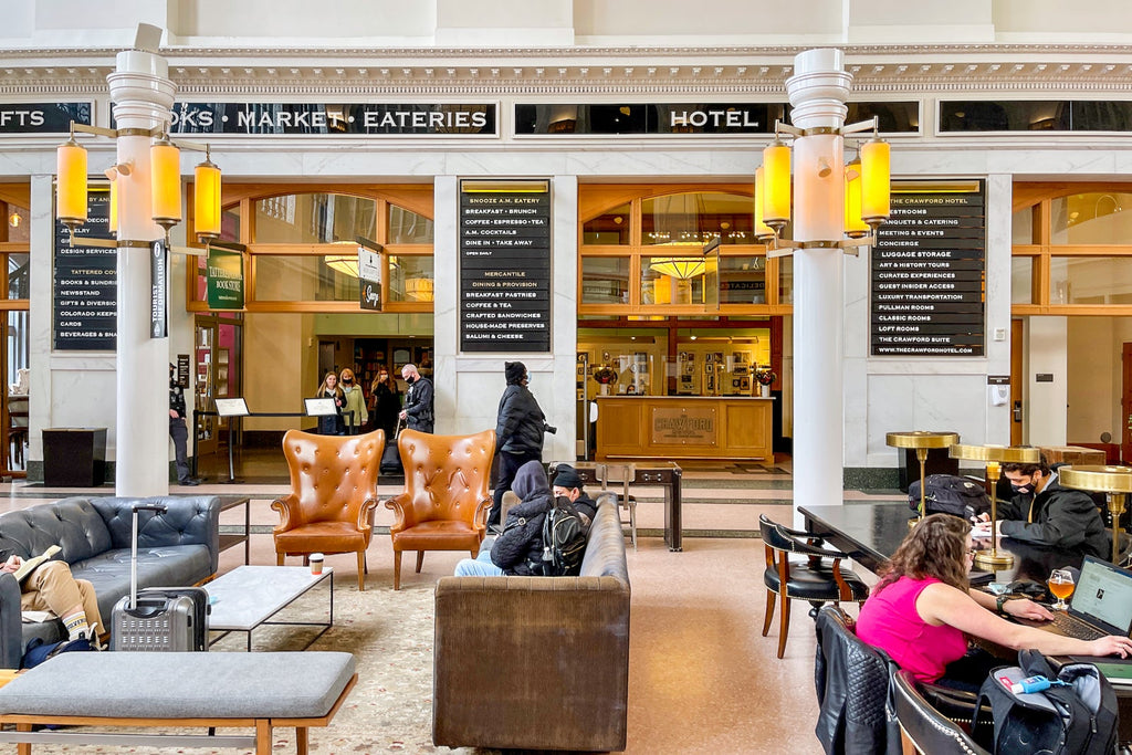 I slept in a train station and loved it: A review of The Crawford Hotel in Denver