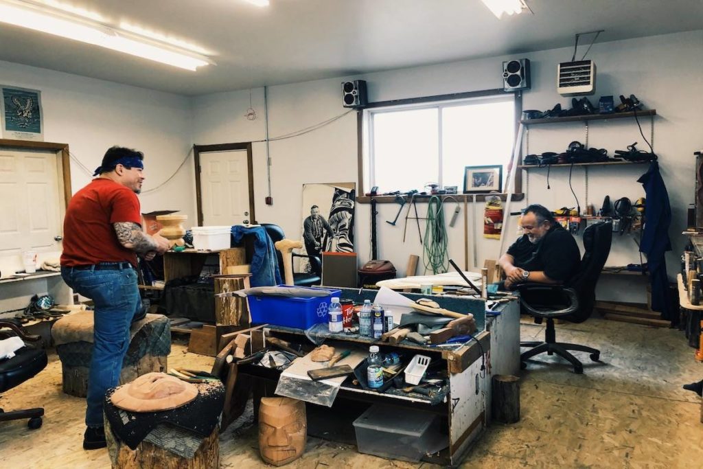 Inside master carver Bill Henderson’s shed on Vancouver Island