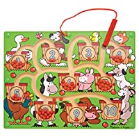 Melissa & Doug Magnetic Wand Number Maze Wooden Puzzle Activity only $10.49