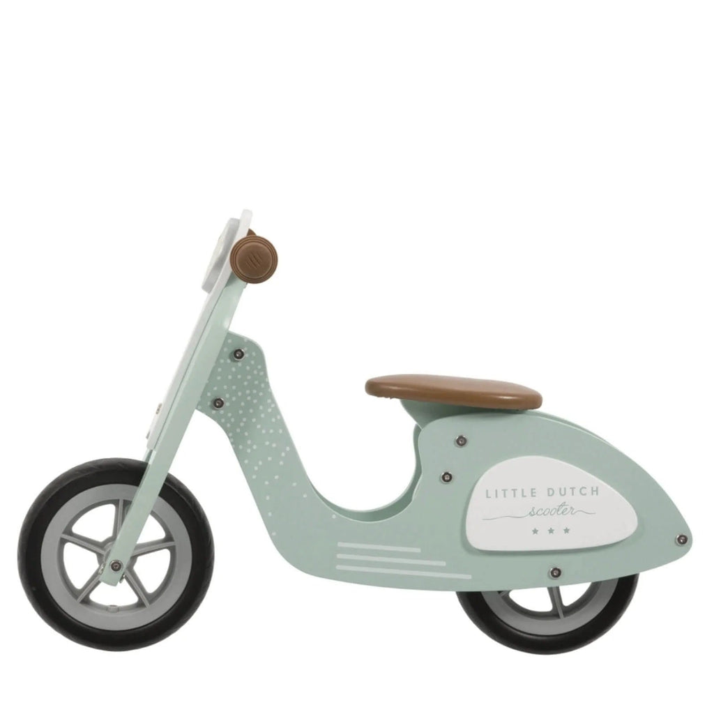 Little Dutch Wooden Balance Bike Scooter - Mint