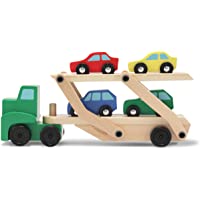 Melissa & Doug Car Carrier Truck and Cars Wooden Toy Set only $12.10