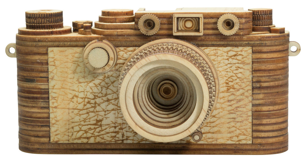 Get a free Leica IIIf wooden camera replica with any purchase over $100 from Vi Vante
