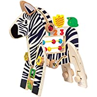 Manhattan Toy Safari Zebra Wooden Toddler Activity Toy only $19.99