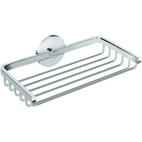 Round Self-Adhesive Bath Shower Caddy 7.9 in. Shelf Organizer, Brass Chrome