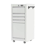 Viper Tool Storage V1804SSR 16-Inch 4-Drawer Stainless Steel Rolling Tool/Salon Cart, with Bulk Storage