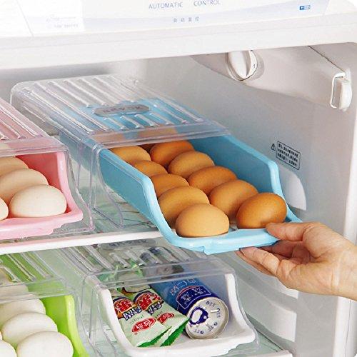 GreenSun(TM) Kitchen Home Refrigerator Drawer Type Egg Storage Box Shelf Organizer Container Holder Egg Cake Small Food Thing Accessories