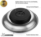 Jsbrothers Stainless Steel Heavy Duty 6 Inches Round Magnetic Screws Tools Parts Tray Holder