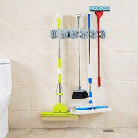 Purchase joshnese mop broom holder broom hanger with 5 positions and 6 hooks wall mounted broom organizer home tools storage rack for kitchen garden and garage