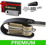 Featured buyesbox compact key organizer leather keychain pocket smart key holder real leather secure locking mechanism key chain up to 10 keys tools 16gb usb memory