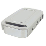 Finlon Medical Stainless Steel Sterilizer Sterilization Box Square Dish With Lid Dental Instruments