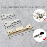 Explore smart compact key holder keychain with built in tools bottle opener phone stand gold frame plus anti loosening washer great presenthair comb