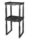 Related tools for school locker shelf adjustable width 8 12 1 2 and height 9 3 4 14 stackable and heavy duty holds 40 lbs per shelf black double