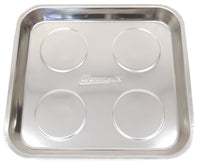 Homak 11-Inch Square Magnetic Tray, Stainless Steel, HA01011000