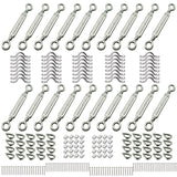 Cable Railing Kit Deck Railing 20 Pack for 1/8" Wire Rope , High Grade Stainless Steel kit for Stair Railing hardware and Deck Balusters systems