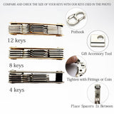 Exclusive smart compact key holder keychain with built in tools bottle opener phone stand gold frame plus anti loosening washer great presenthair comb