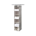 Hanging 6-Shelf Closet Organizer with Top Shelf - Harmony Twill Collection - Style 7750