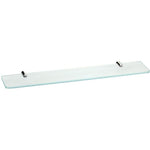 BA Altissima Wall Mounted Glass Storage Shelf Organizer Towel Rack - Brass