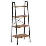 Industrial Ladder Shelf, 5-Tier Bookshelf, Storage Rack Shelves Organizer
