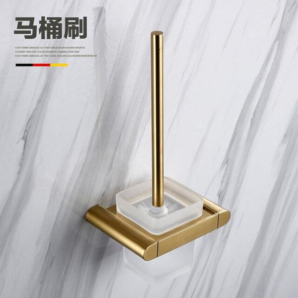 304 Stainless Steel Corner Shelf Organizer Brushed Gold Bathroom Hardware Ser Bathrom Shower Shelf Wall Mounted