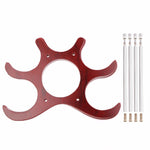 1 Set Wooden Red Wine Rack Beer Foldable 6 Bottle Holder Creative Kitchen Bar Display Shelf Organizer Home Table Decoration