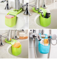 Creative Kitchen Bathroom Sink Sponge Storage Rack Basket Wash Cloth Soap Toiletries Holder Shelf Organizer Kitchen Tool Gadgets